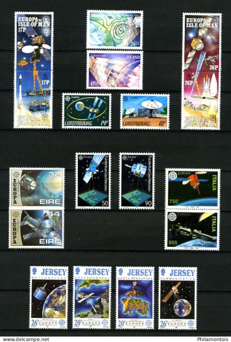 EUROPA - Année 1991 - L'Europe Et L'Espace - 81 Valeurs + 5 Blocs - Neufs N** - Très Beaux - Cote Env. 325 Eur. - 1991