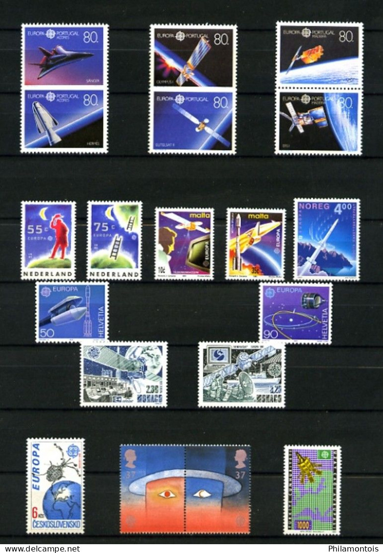 EUROPA - Année 1991 - L'Europe Et L'Espace - 81 Valeurs + 5 Blocs - Neufs N** - Très Beaux - Cote Env. 325 Eur. - 1991