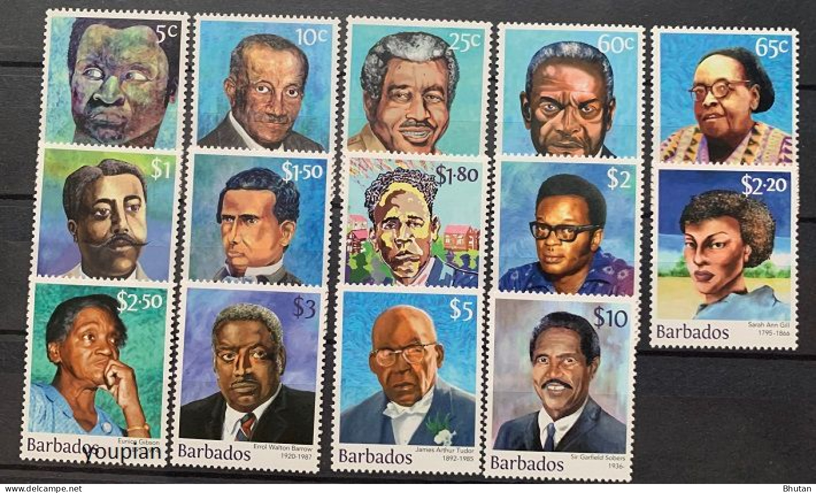 Barbados 2016, Builders Of Barbados, MNH Stamps Set - Barbados (1966-...)