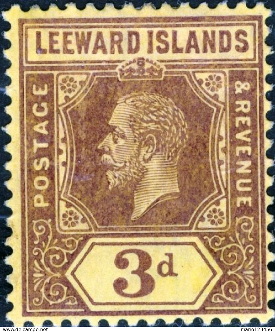 ISOLE LEEWARD, ISOLE SOTTOVENTO, RE GIORGIO V, 1927, FRANCOBOLLI NUOVI (MLH*) Scott:GB-LW 72, Yt:GB-LW 70 - Leeward  Islands