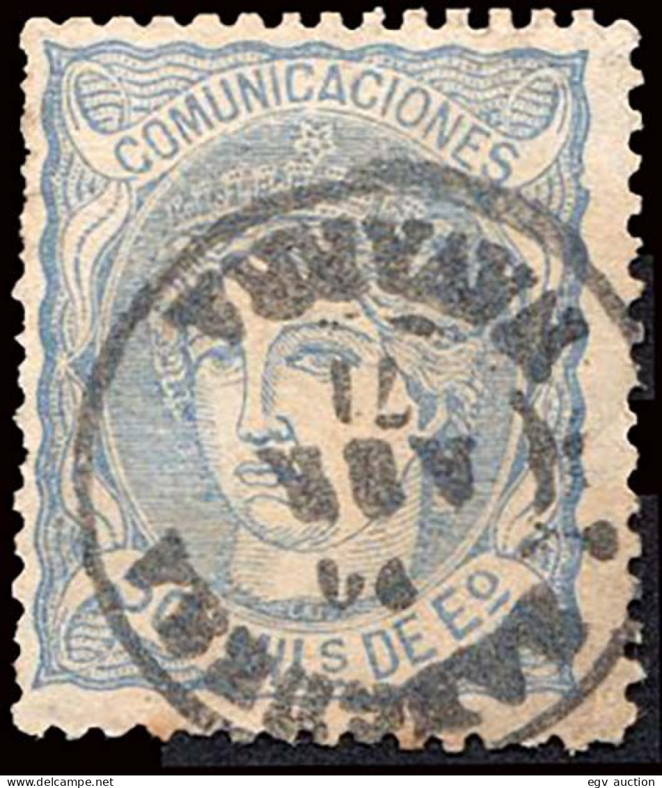 Navarra - Edi O 107 - 50 Milm.- Mat Fech. Tp. II "Sangüesa" - Used Stamps