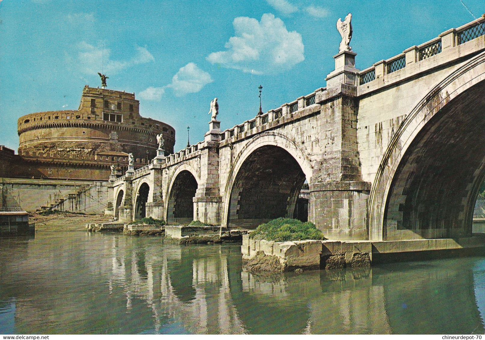 Fond Château Sant Angelo Rome Monument Château Du Tibre Photo - Pontes