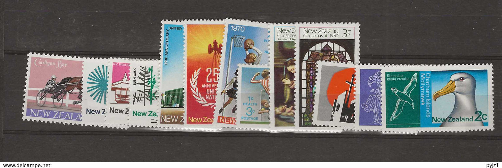 1970 MNH New Zealand Year Collection Commemoratives Postfris** - Ongebruikt