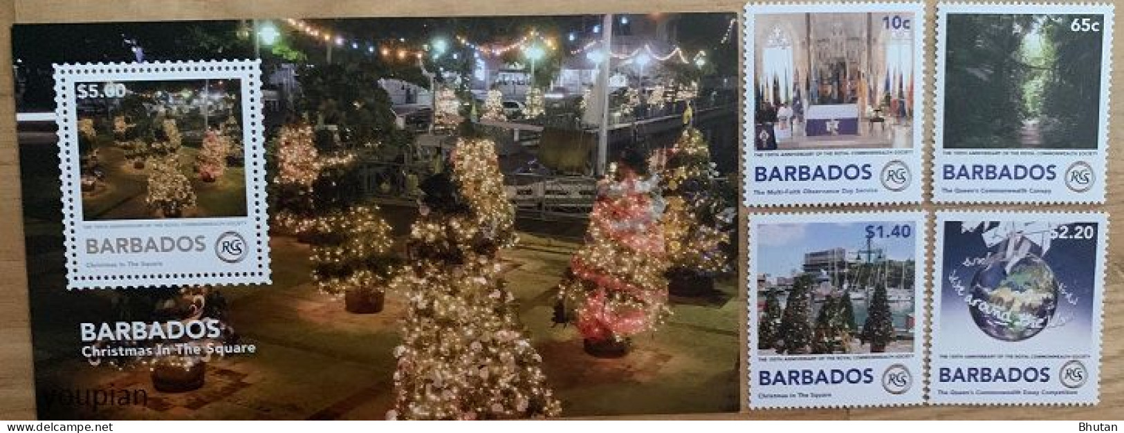 Barbados 2018, 150 Years Royal Commonwealth Society, MNH S/S And Stamps Set - Barbados (1966-...)