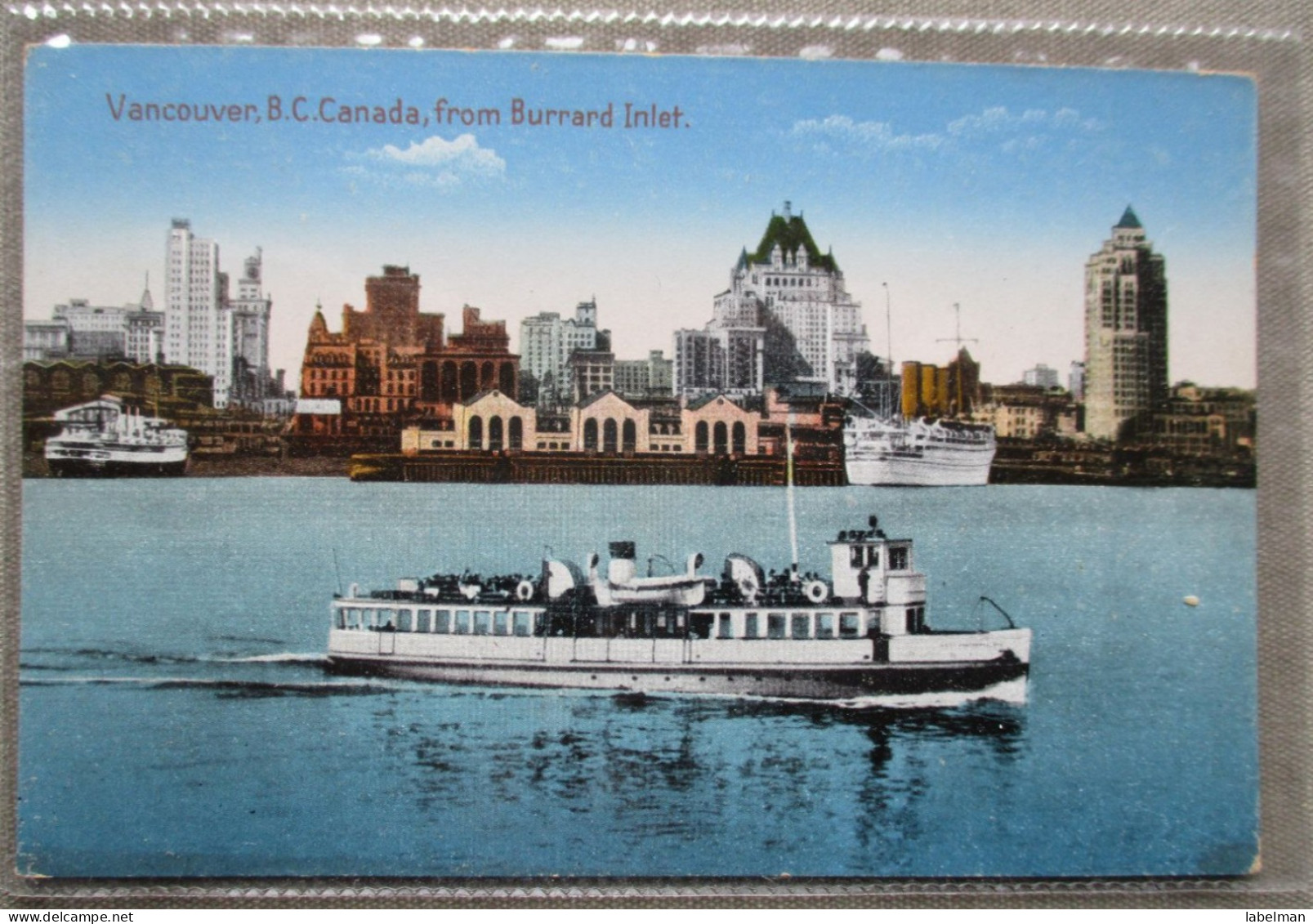 CANADA BRITISH COLUMBIA VANCOUVER BURRARD INLET KARTE CARD POSTKARTE ANSICHTSKARTE CARTOLINA POSTCARD CARTE POSTALE - Huntsville