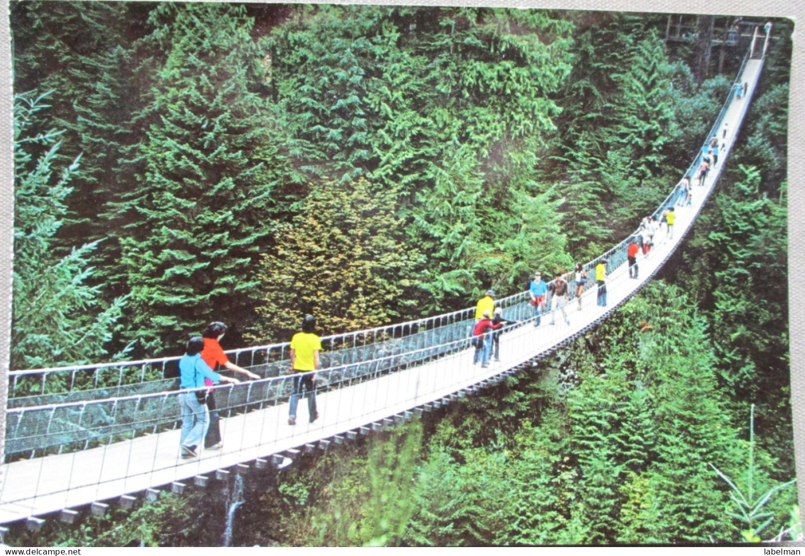 CANADA BRITISH COLUMBIA VANCOUVER CAPILANO SUSPENSION BRIDGE POSTKARTE ANSICHTSKARTE CARTOLINA POSTCARD CARTE POSTALE - Huntsville