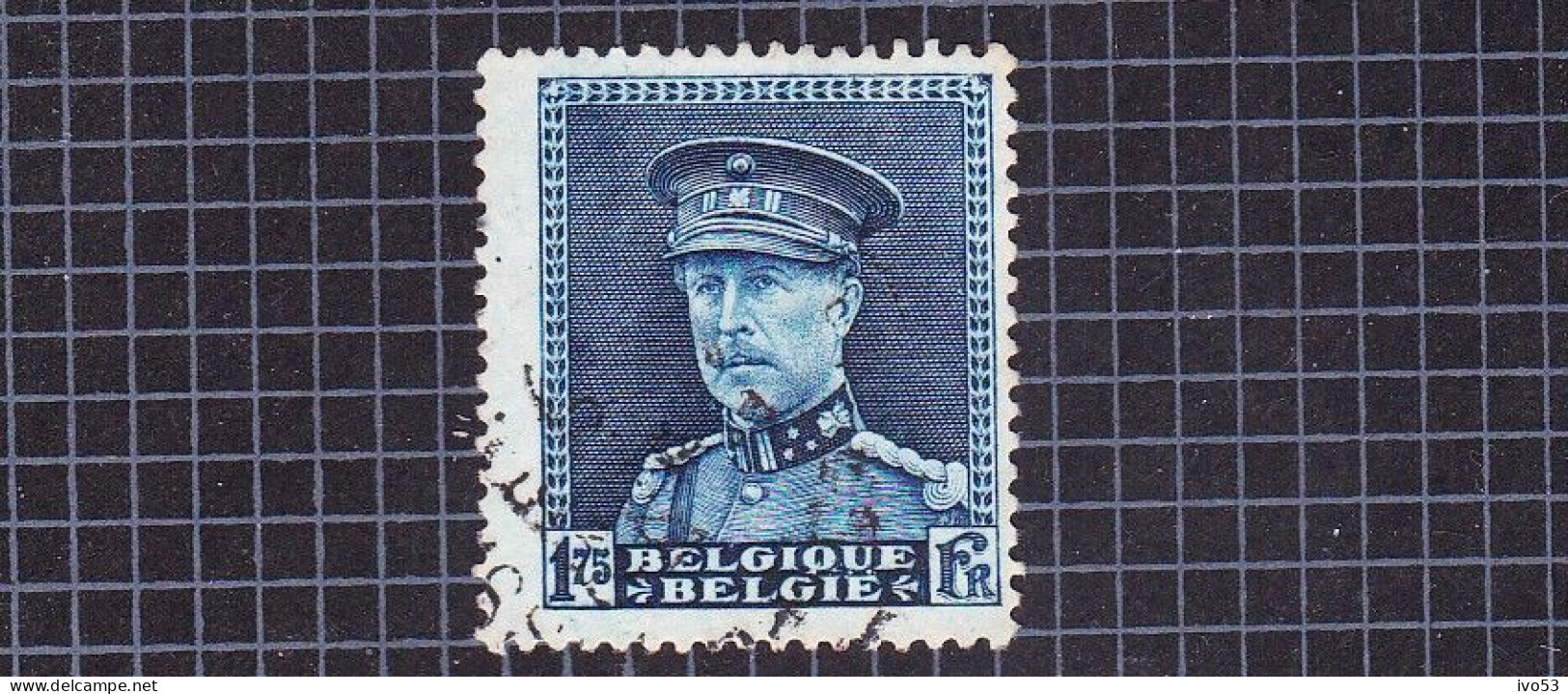 1931 Nr 320 Gestempeld (zonder Gom).Albert I Met Kepi. - 1931-1934 Quepis