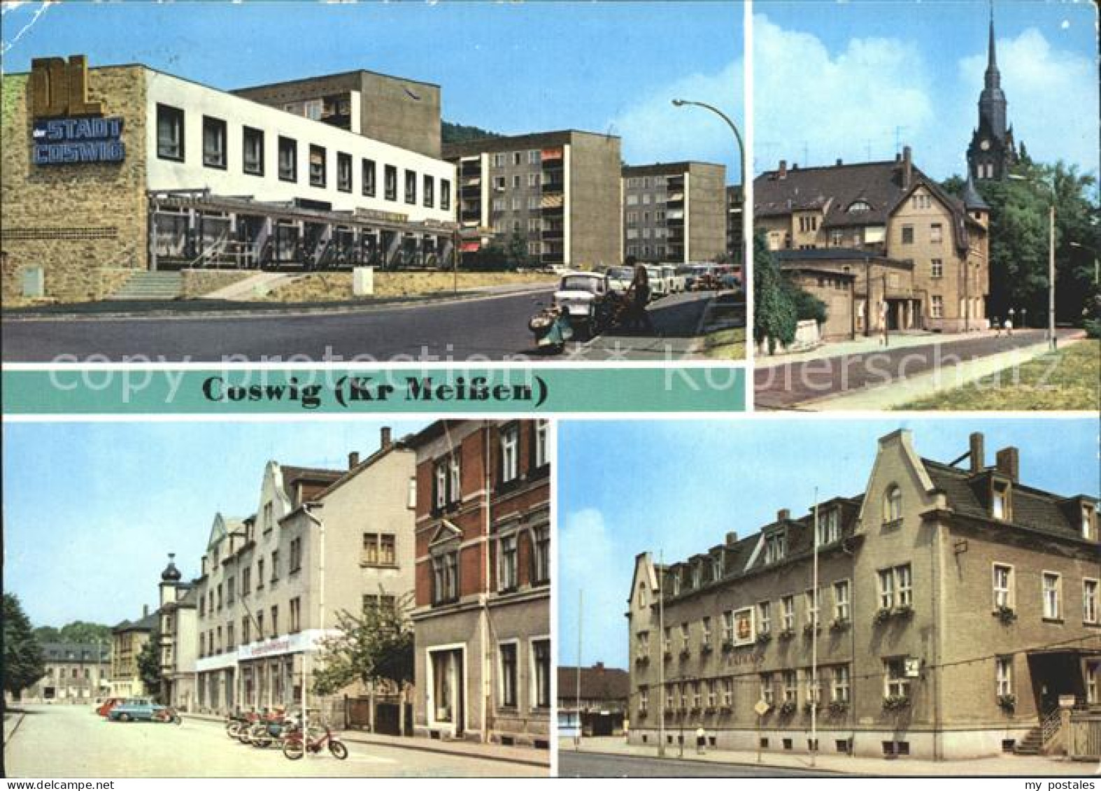 72004125 Coswig Sachsen Rathaus Bahnhofstrasse Strasse Der Befreiung Coswig - Coswig