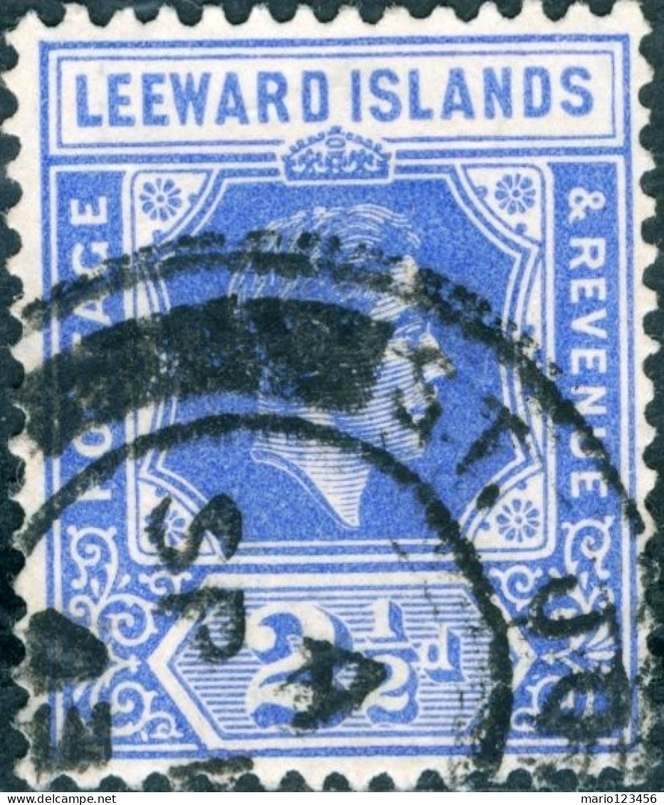 ISOLE LEEWARD, ISOLE SOTTOVENTO, RE GIORGIO VI, 1938, FRANCOBOLLI USATI Scott:GB-LW 108, Yt:GB-LW 94 - Leeward  Islands