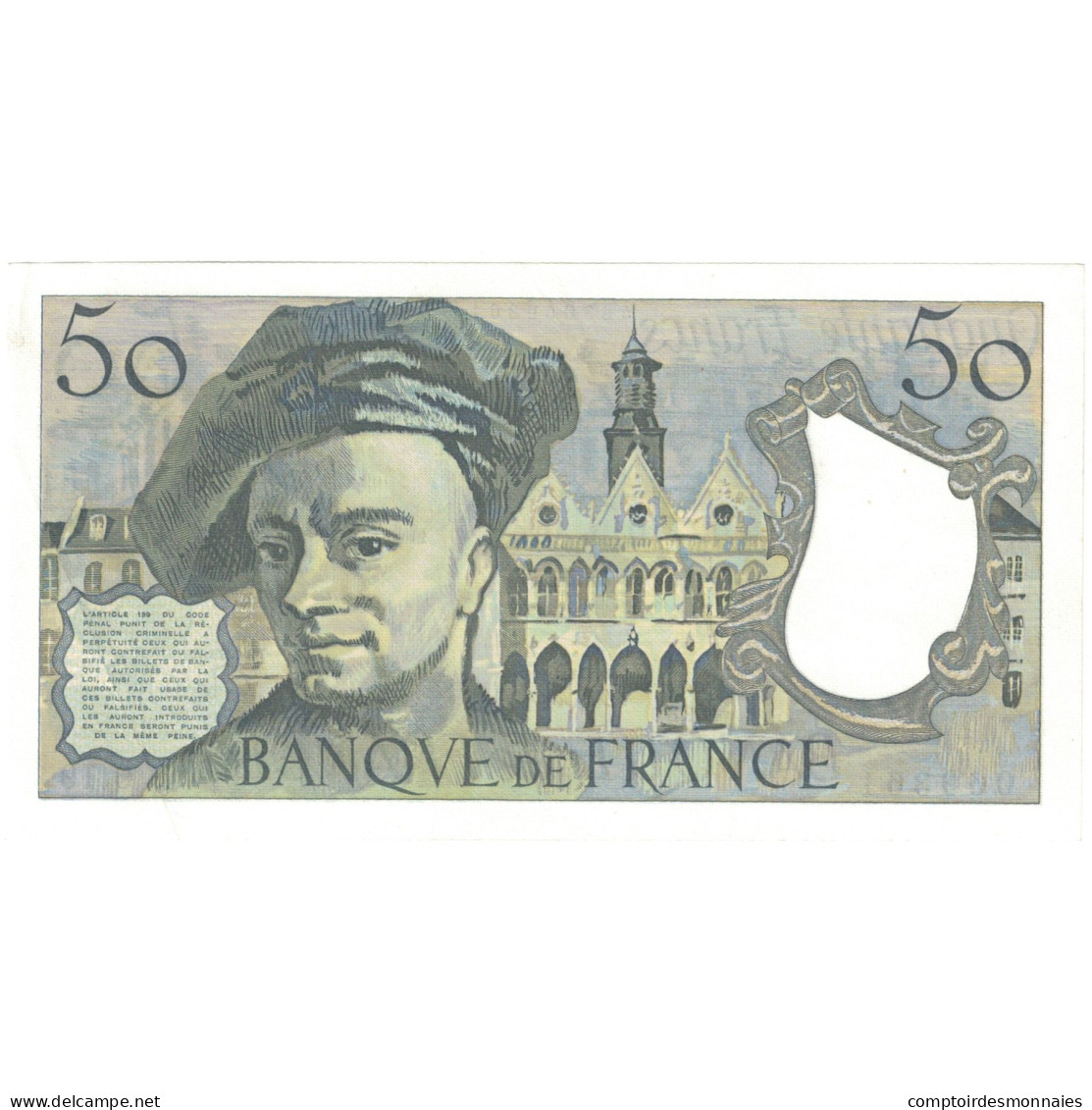 France, 50 Francs, Quentin De La Tour, 1980, O.19, NEUF, Fayette:F67.17, KM:152e - 50 F 1976-1992 ''Quentin De La Tour''