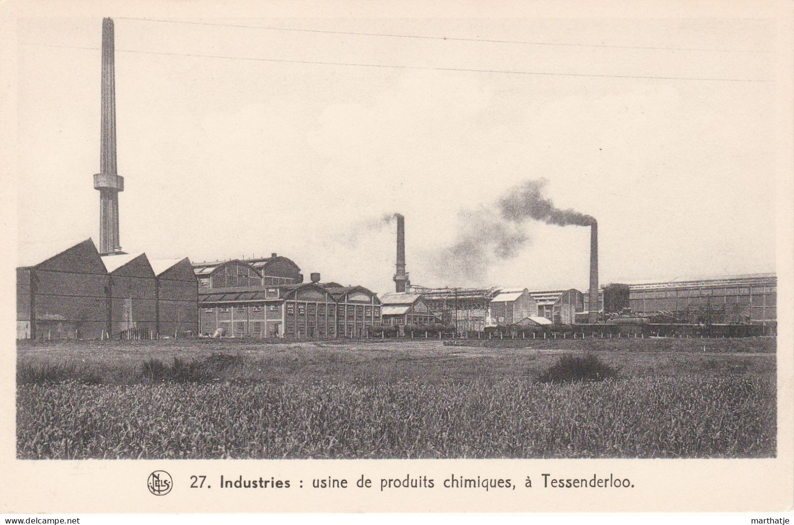 27. Industries : Usine De Produits Chimiques, à Tessenderloo - Collection "Les Paysages Belges" 3e Série : La Campine - Tessenderlo