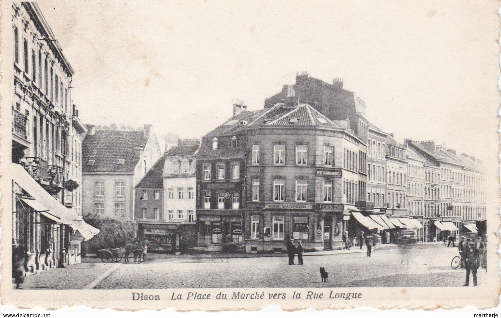 Dison - La Place Du Marché Vers La Rue Longue - E. Winandy - Dison