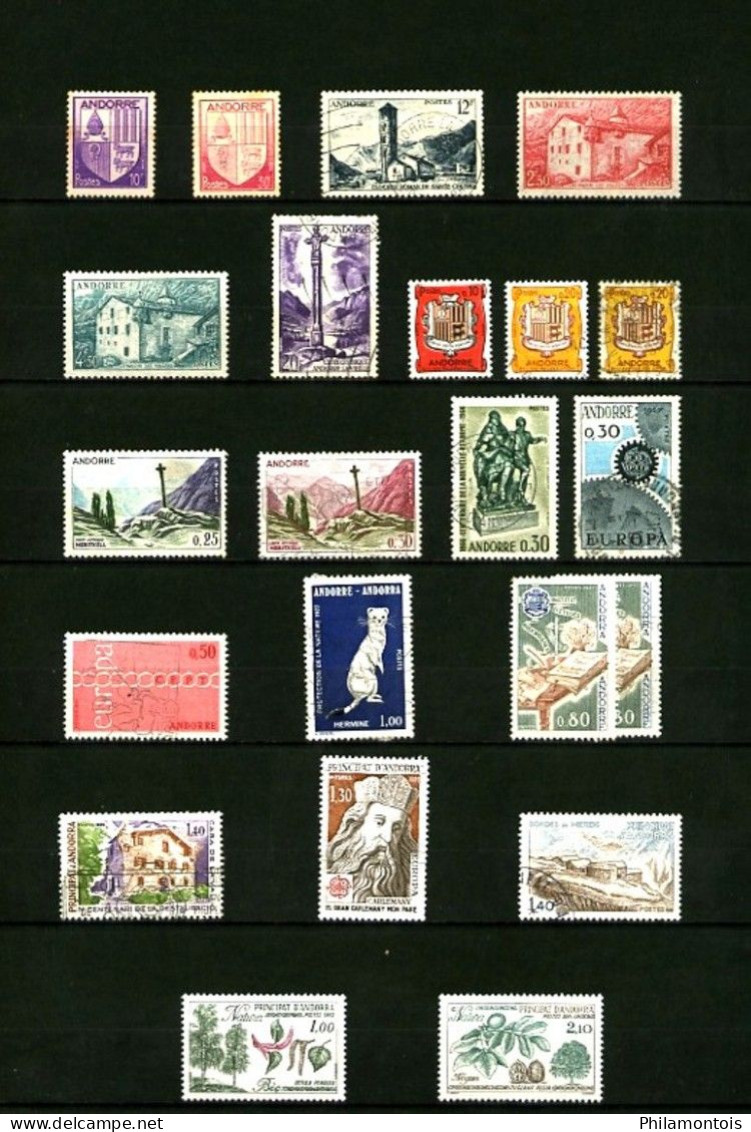 ANDORRE - Lot De Timbres Neufs Et Oblit. - Entre 1944 Et 1993 - Des Multiples - Cote Environ 300 Eur. - Très Beaux - Collections