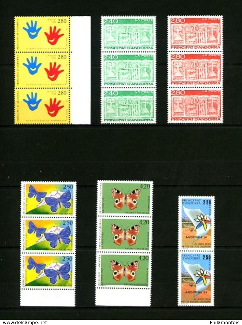 ANDORRE - Lot de timbres Neufs et Oblit. - Entre 1944 et 1993 - Des multiples - Cote environ 300 Eur. - Très beaux