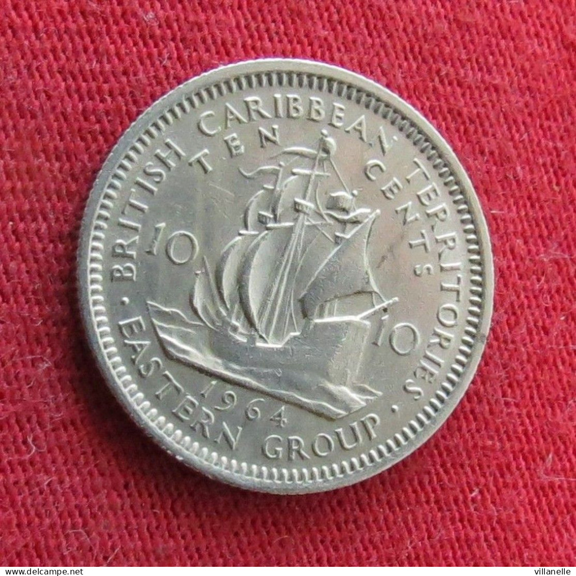 British Caribbean Territories 10 Cents 1964 KM# 5 *VT Caraibas Caraibes Orientales - Caraibi Orientali (Stati Dei)