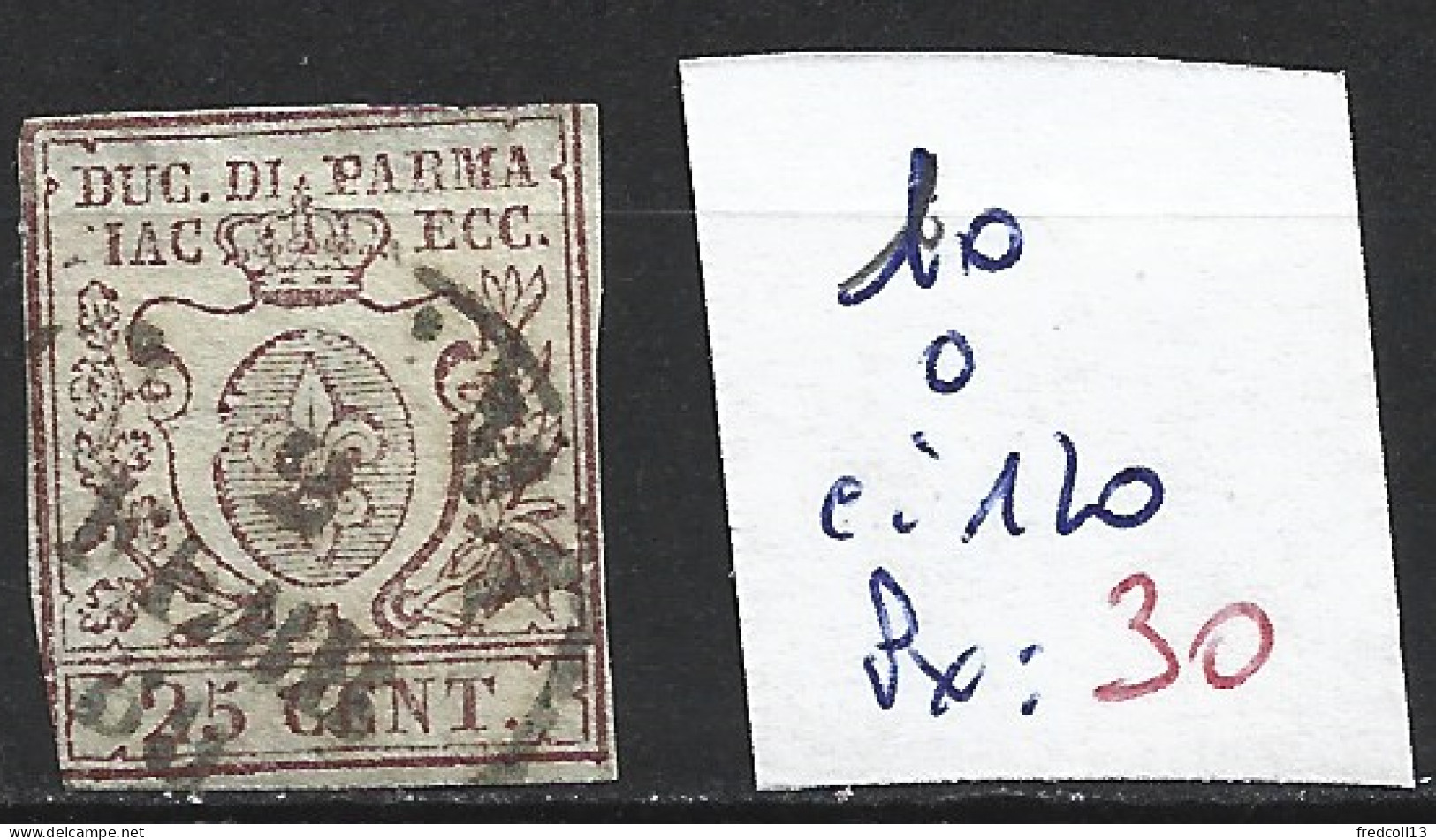 ITALIE PARME 10 Oblitéré Côte 120 € - Parma