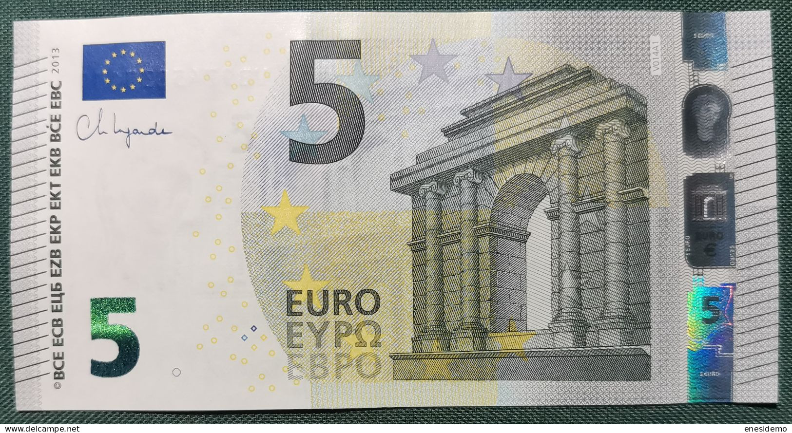 5 EURO SPAIN 2013 LAGARDE V014A1 VB SC FDS UNCIRCULATED PERFECT - 5 Euro