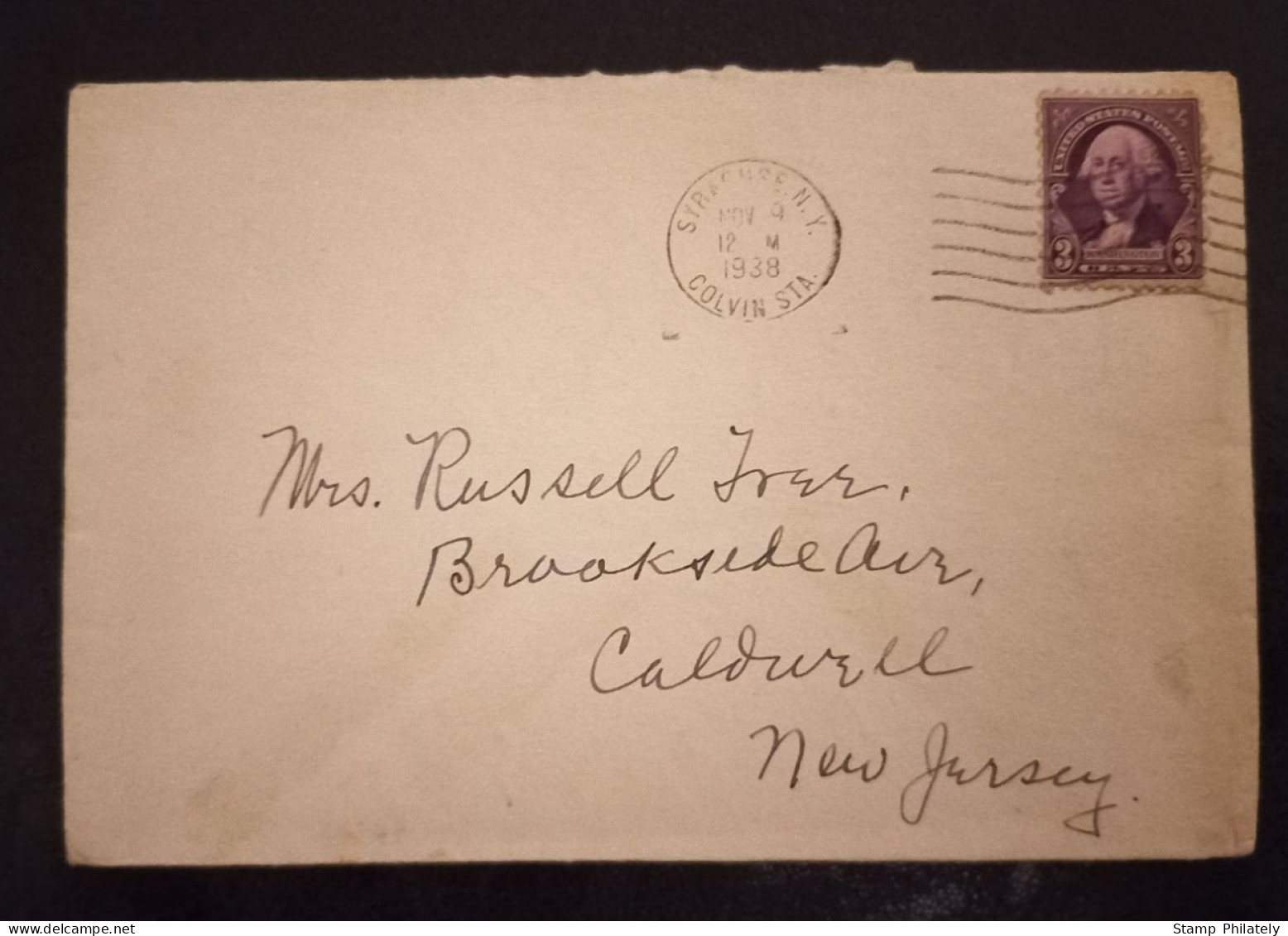 United States New York Envelope 1938 Cancel Syracuse - Syracuse