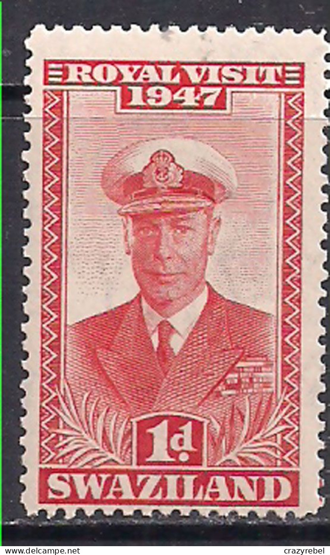 Swaziland 1947 KGV1 1d Royal Visit MNH SG 42 ( M543 ) - Swasiland (...-1967)