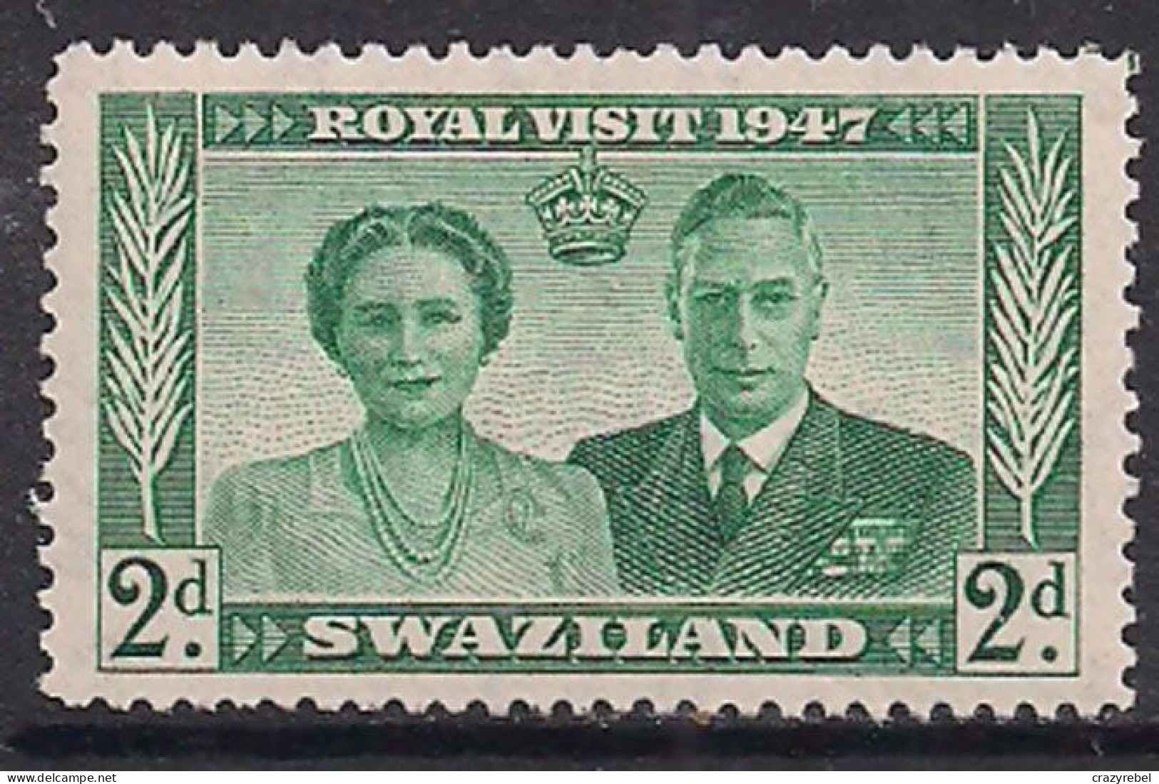 Swaziland 1947 KGV1 2d Royal Visit MNH SG 43 ( L1354 ) - Swasiland (...-1967)