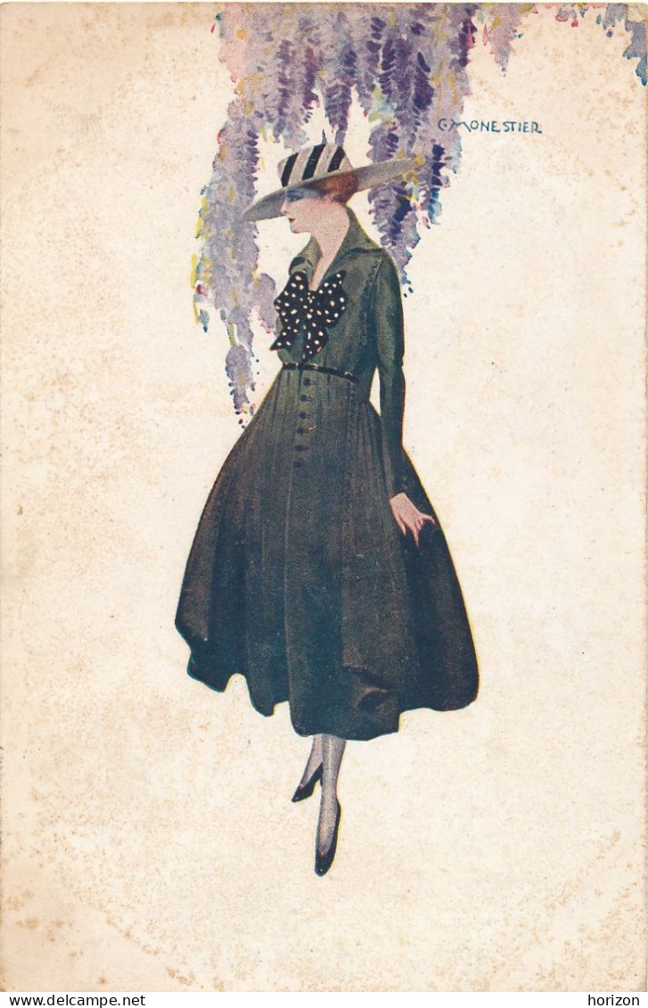 2h.144  C. MONESTIER  - Donnina - Fashion - Charme - Glamour - Elegance - 1923 - Monestier, C.