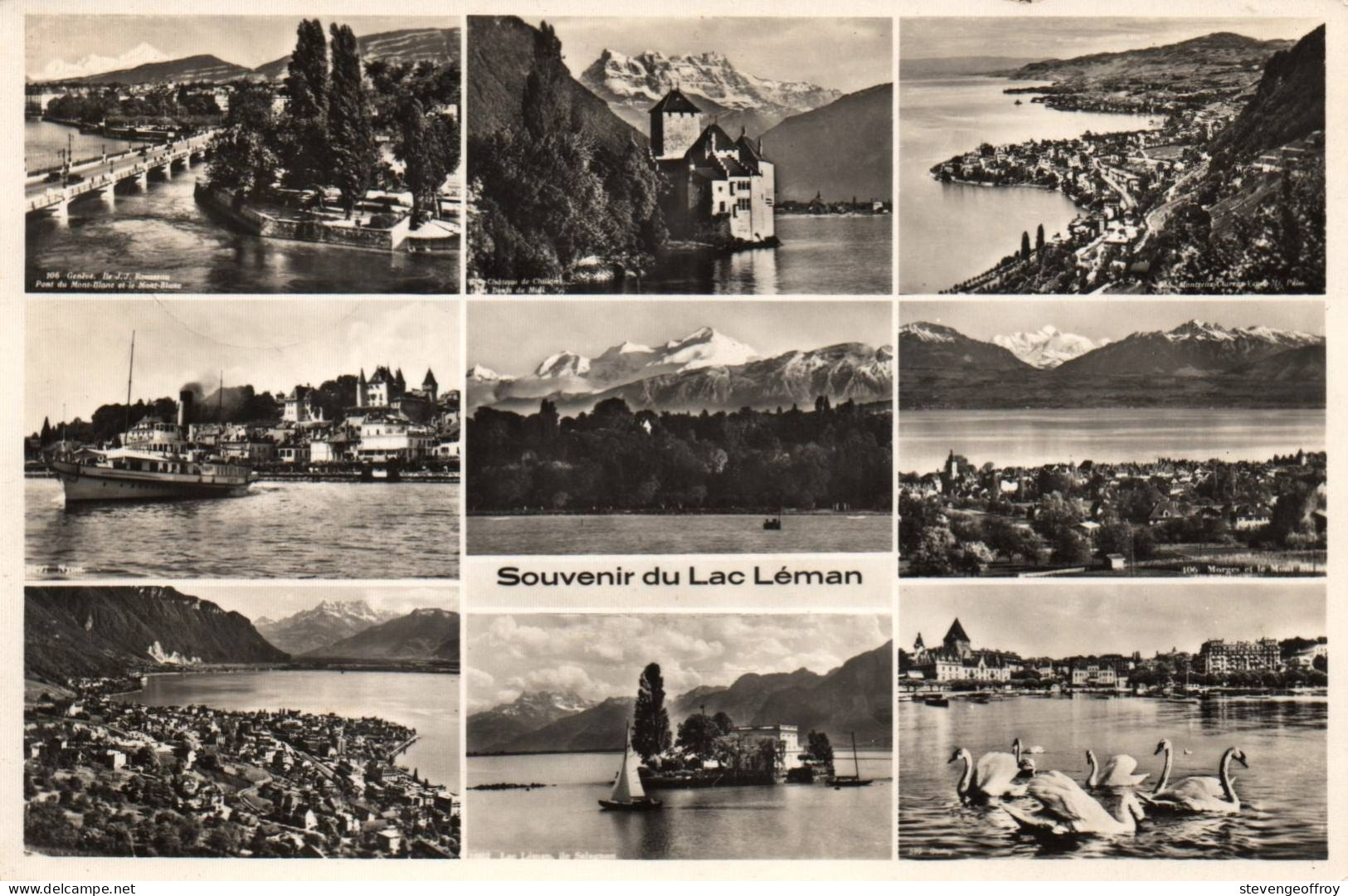 Suisse Lac Leman Multi Vue Generale Beurois Manthelan - Meer Van Genève