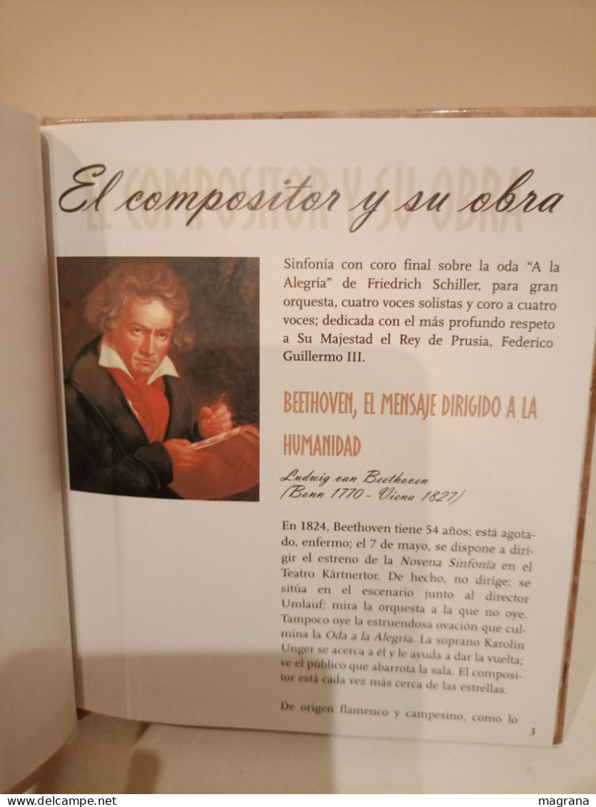 Ludwig Van Beethoven. Sinfonía N°9 En Re Menor "coral". La Gran Música. Paso A Paso. 2002. 48 P - Culture