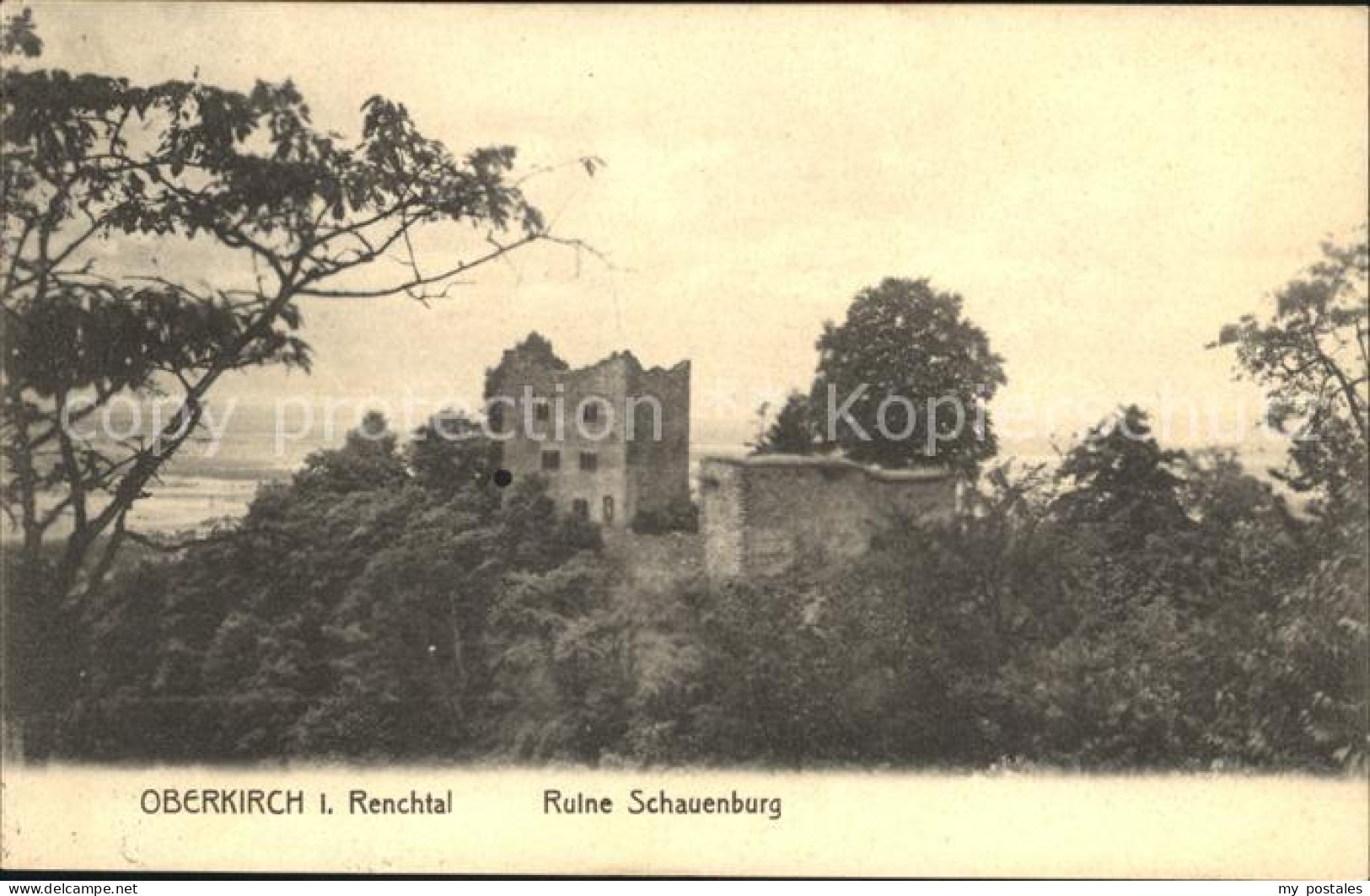 42004760 Oberkirch Baden Burg Ruine Schauenburg Im Renchtal Oberkirch - Oberkirch