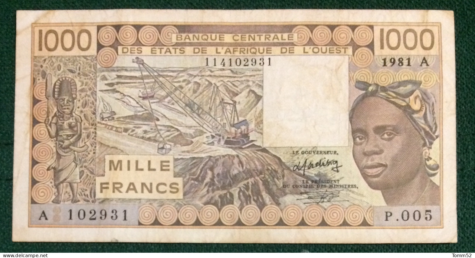 IVORY COAST 1000 Francs - Elfenbeinküste (Côte D'Ivoire)