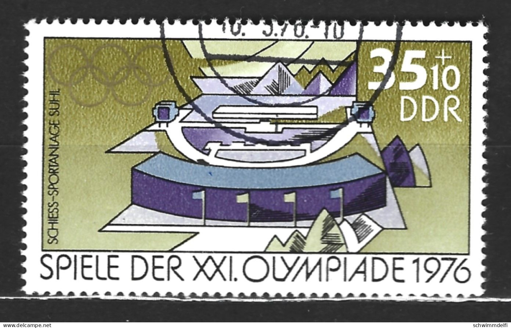 ALEMANIA - DEUTSCHLAND - GERMANY - DDR - GDR - OLYMPISCHE WINTERSPIELE 1976 - 35 PFENNIG - Hiver 1976: Innsbruck