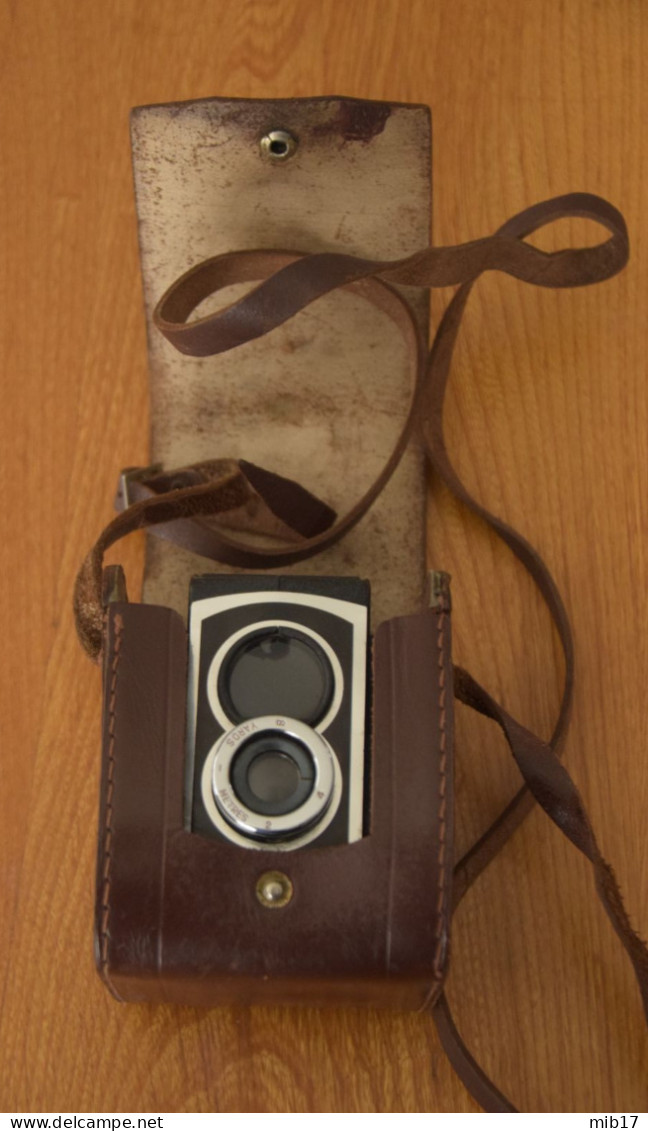 appareil photo ancien ROSS ENSIGN - FUL-VUE super avec sac film 620 - pub A HAMONIC - NANTES