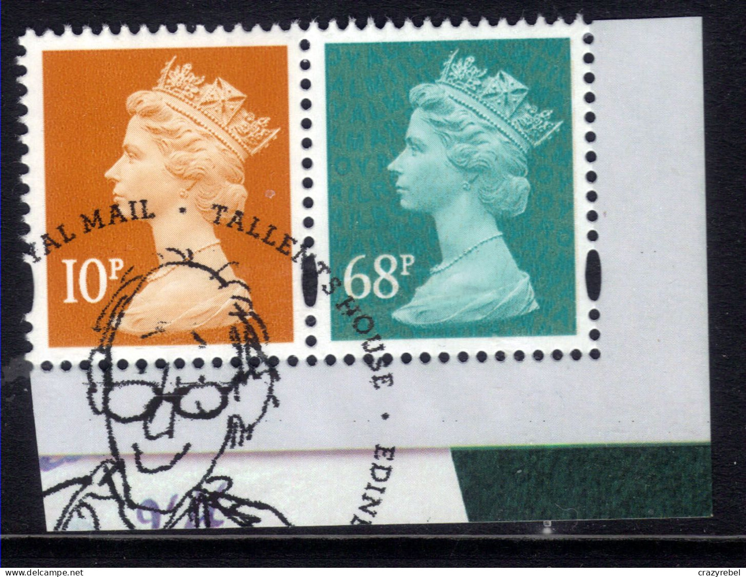 GB 2011 QE2 68p Turquoise Ex Fdc Machin M11L  MPIL SG U3060 & 10p (K1130) - Machins