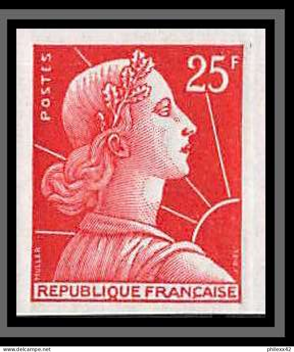 France N°1011C Marianne De Muller Non Dentelé ** MNH (Imperf) Cote Maury 50 Euros - 1955-1961 Marianna Di Muller