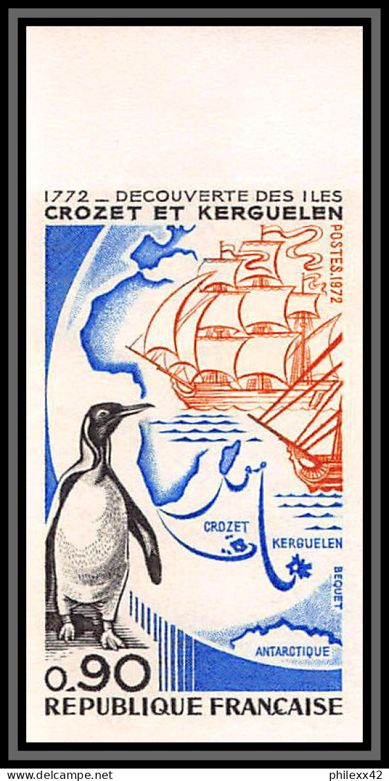 France N°1704 Iles Kerguelen Manchot Pingouin Penguin Taaf Non Dentelé ** MNH (Imperf) - Pingouins & Manchots