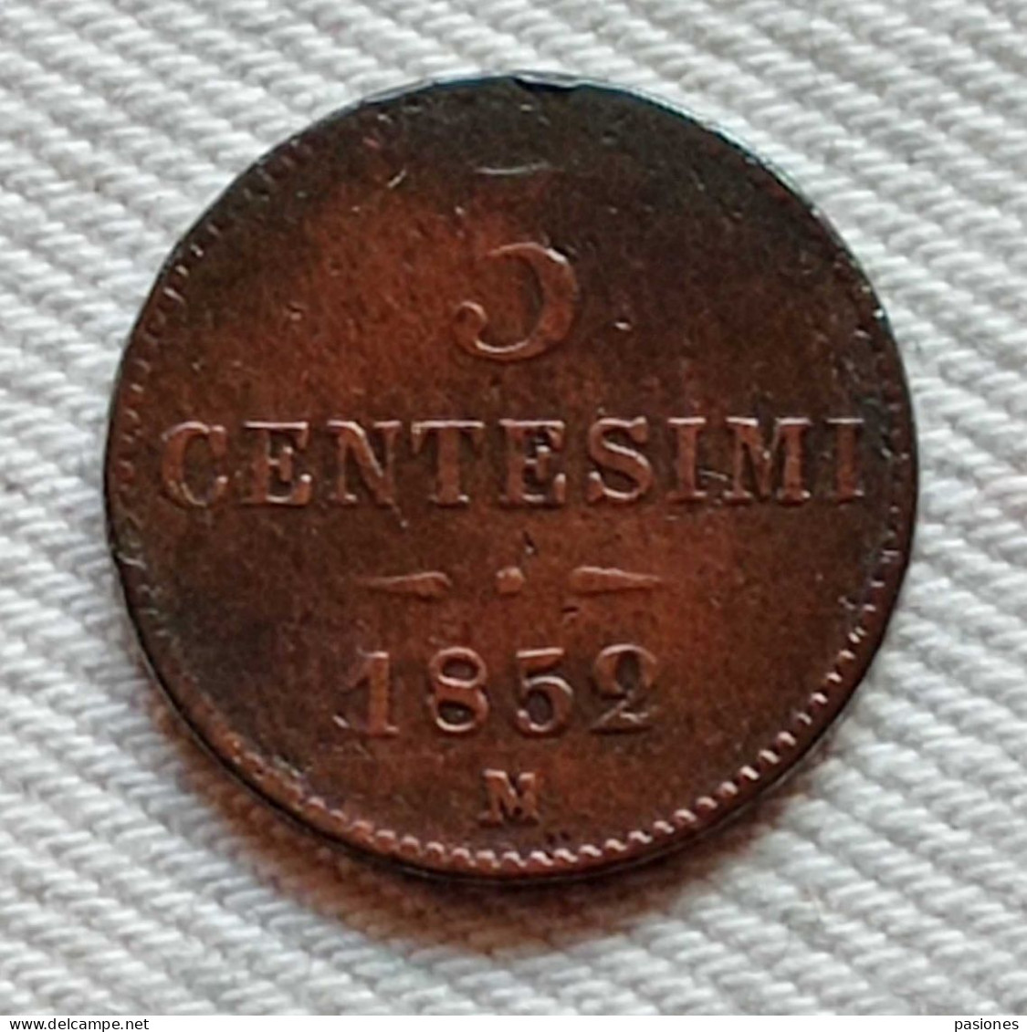 Lombardo-Veneto 5 Centesimi 1852M - Administration Autrichienne