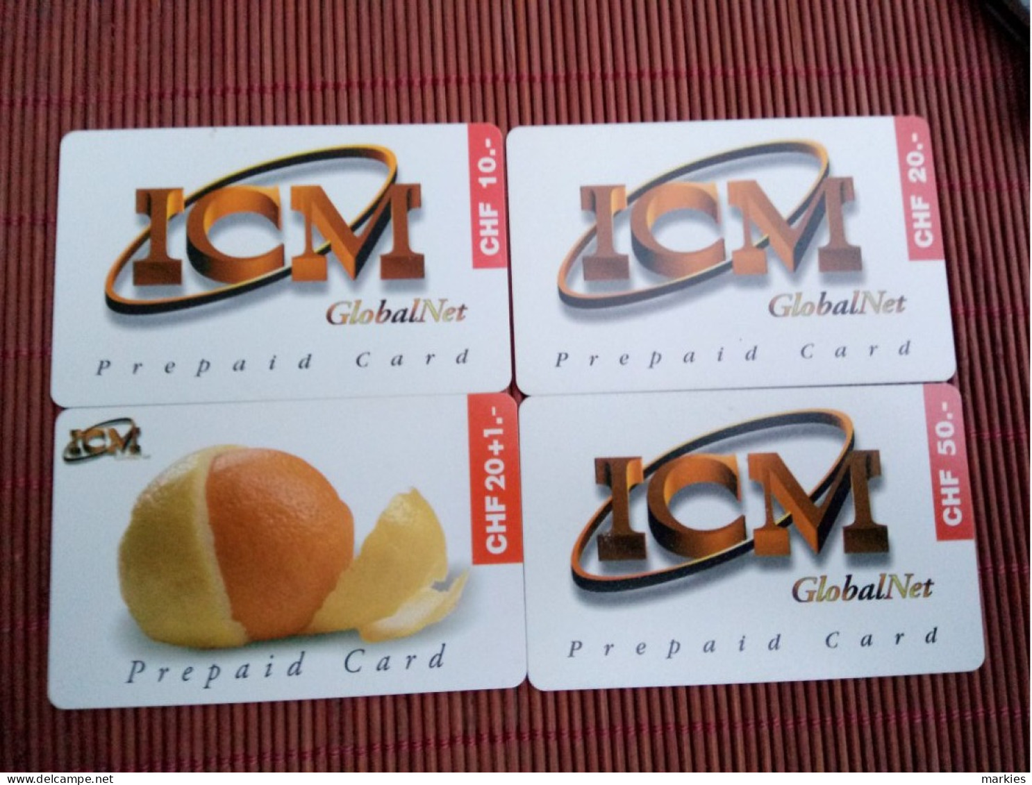 4 Prepaidcards Zwitserland  ICM Used Rare ! - Schweiz