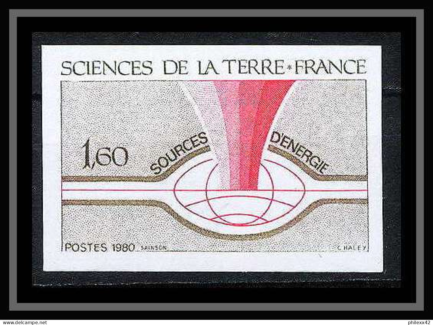 France N°2093 Sciences De La Terre Energie Energy 1980 Non Dentelé ** MNH (Imperf) - 1971-1980