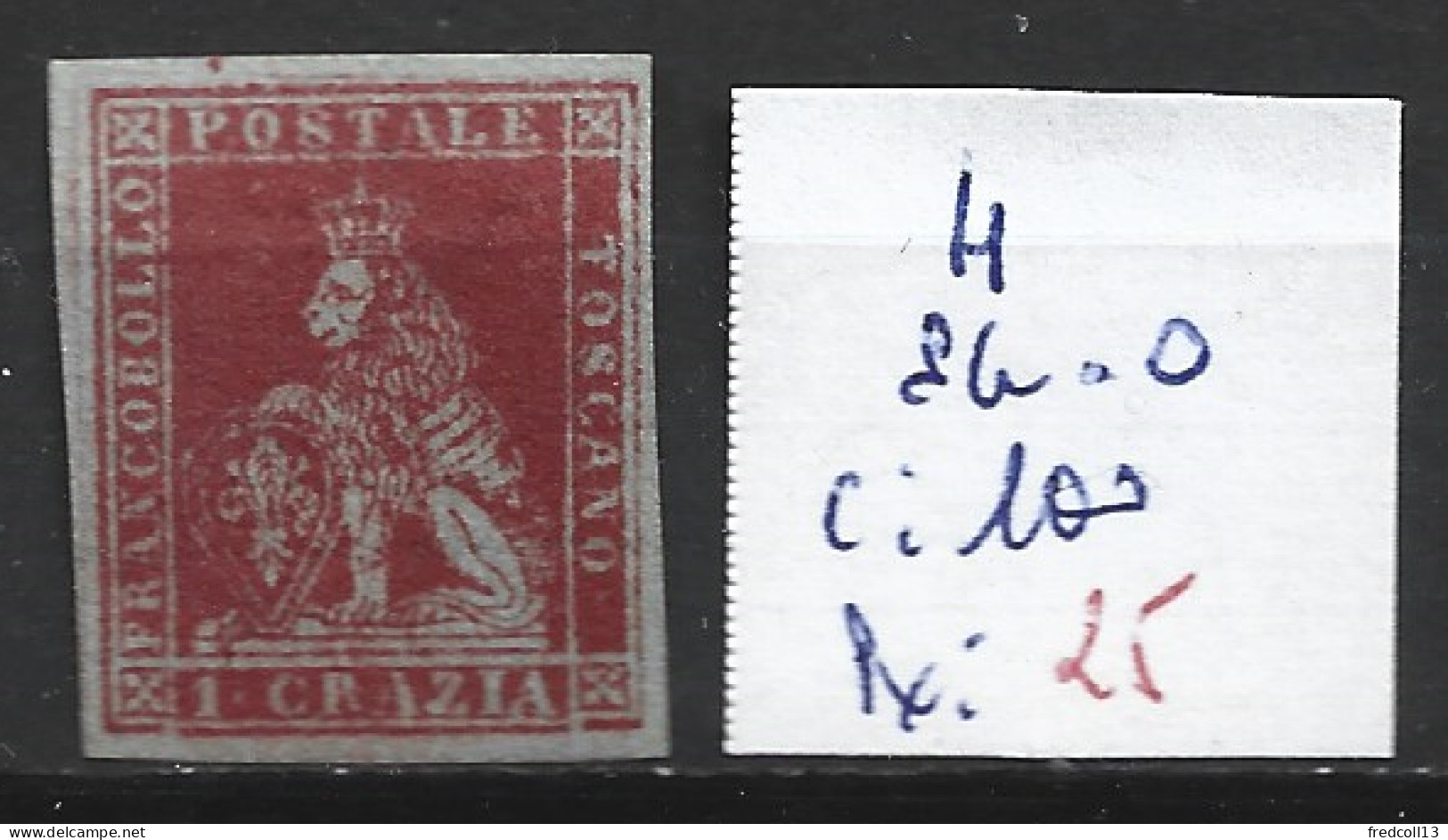 ITALIE TOSCANE 4 Oblitéré Côte 100 € - Toskana