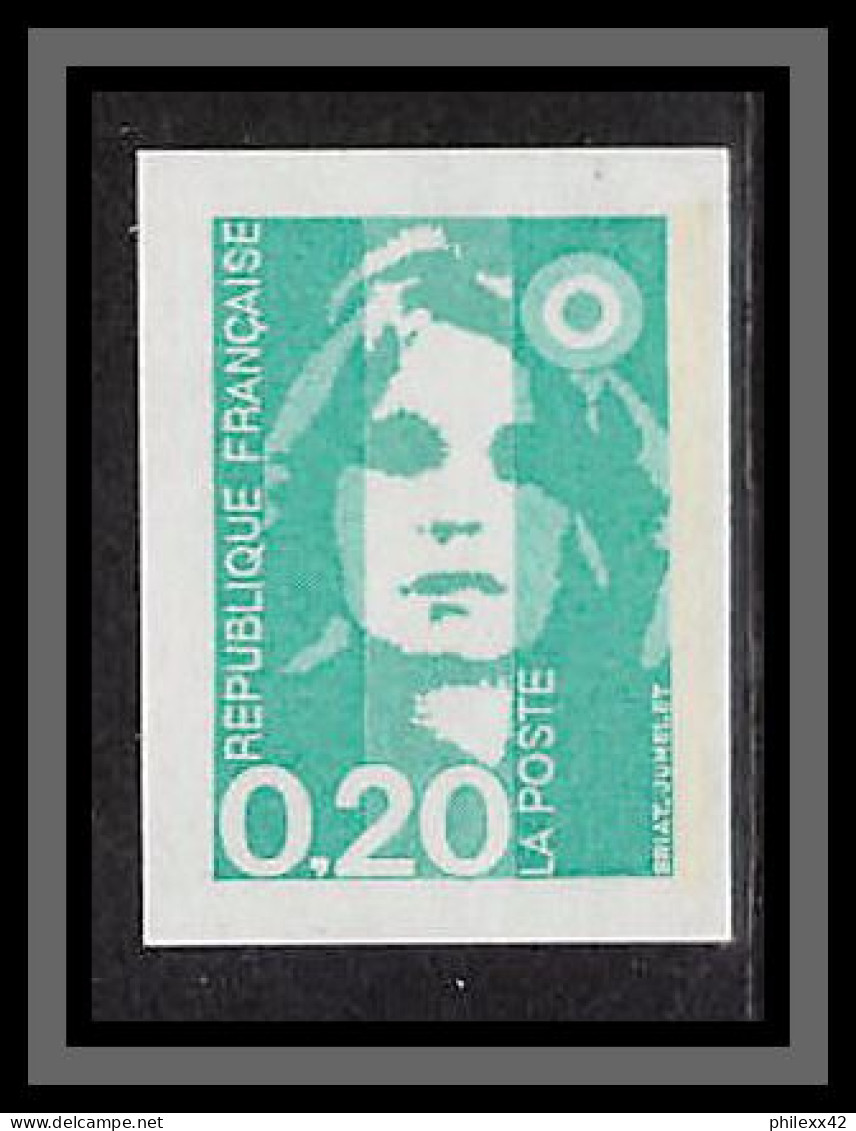 France N°2618 20c Mariane Du Bicentenaire 1990 Non Dentelé ** MNH (Imperf) - 1981-1990