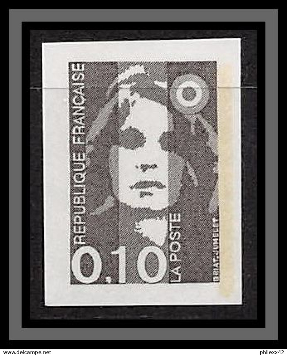 France N°2617 10c Mariane Du Bicentenaire 1990 Non Dentelé ** MNH (Imperf) - 1981-1990