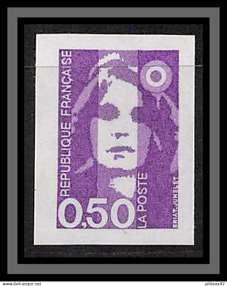 France N°2619 50c Mariane Du Bicentenaire 1990 Non Dentelé ** MNH (Imperf) - 1981-1990