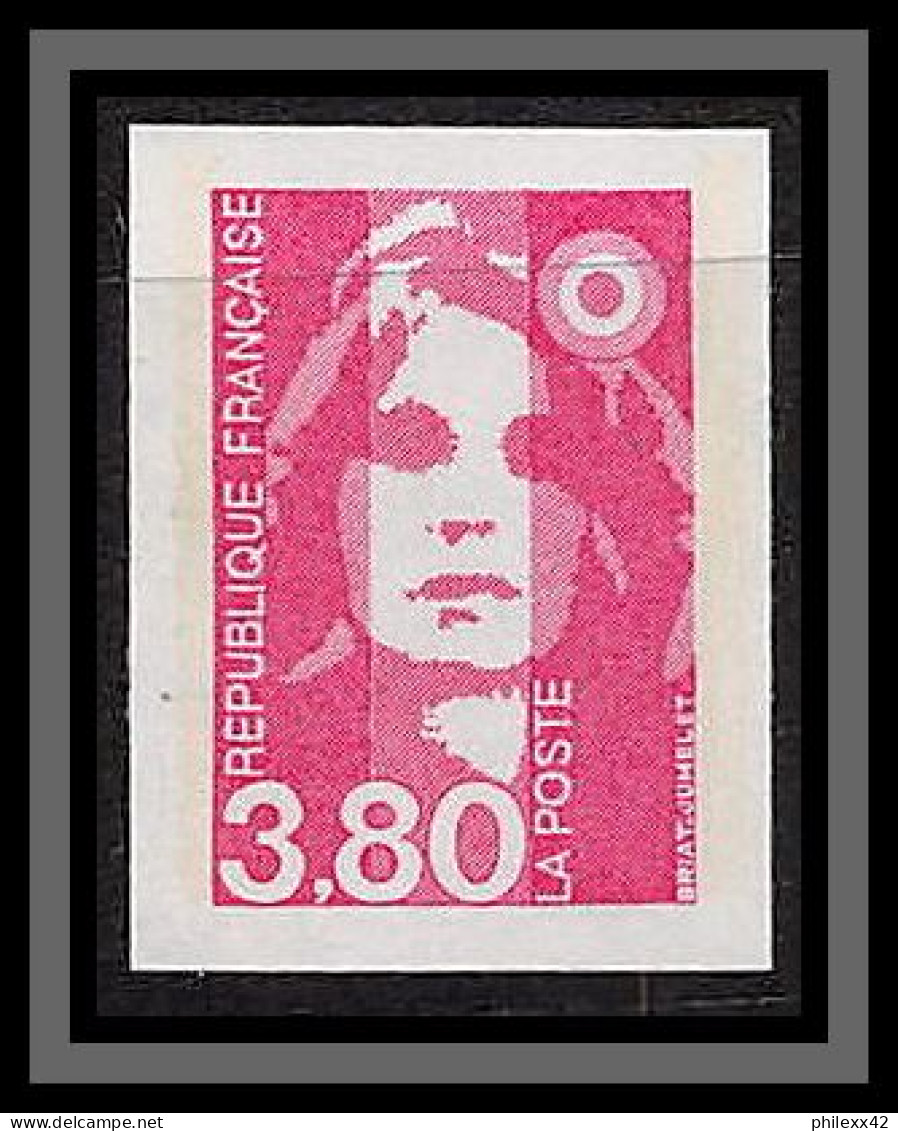 France N°2624 3f80 Mariane Du Bicentenaire 1990 Non Dentelé ** MNH (Imperf) - 1981-1990