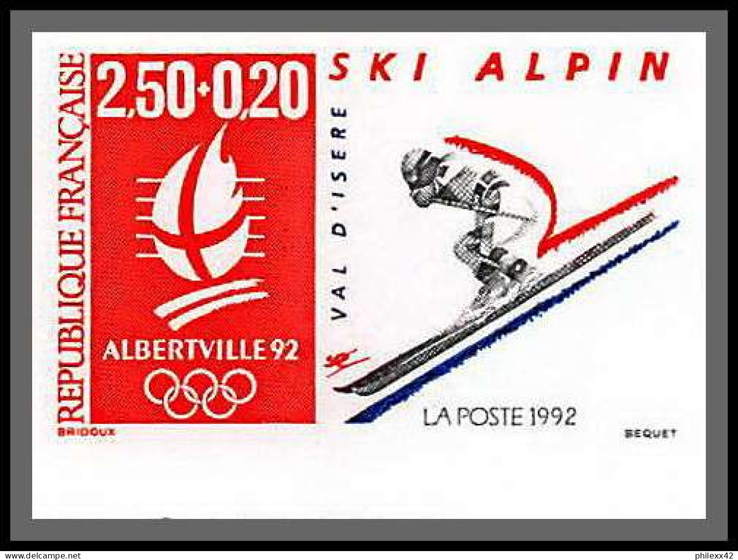 France N°2679-2680 + 2709/2710 + 2737/2742 jeux olympiques (olympic games) albertville 1992 Non dentelé imperf ** MNH