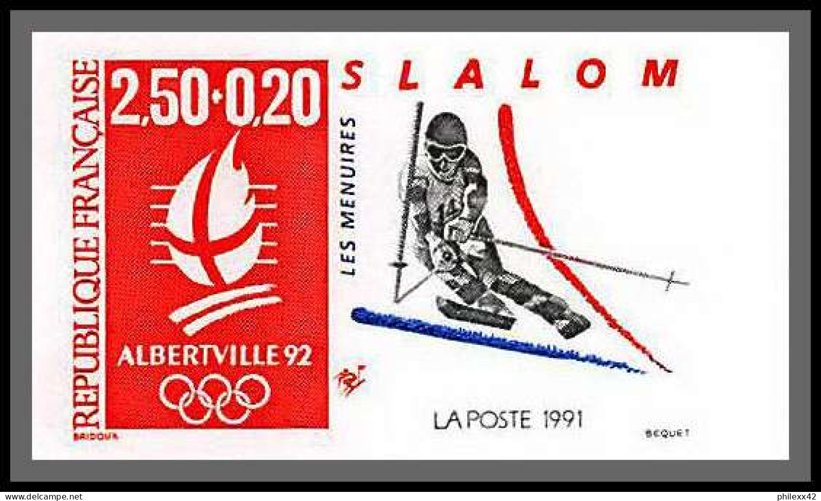 France N°2679-2680 + 2709/2710 + 2737/2742 Jeux Olympiques (olympic Games) Albertville 1992 Non Dentelé Imperf ** MNH - 1991-2000
