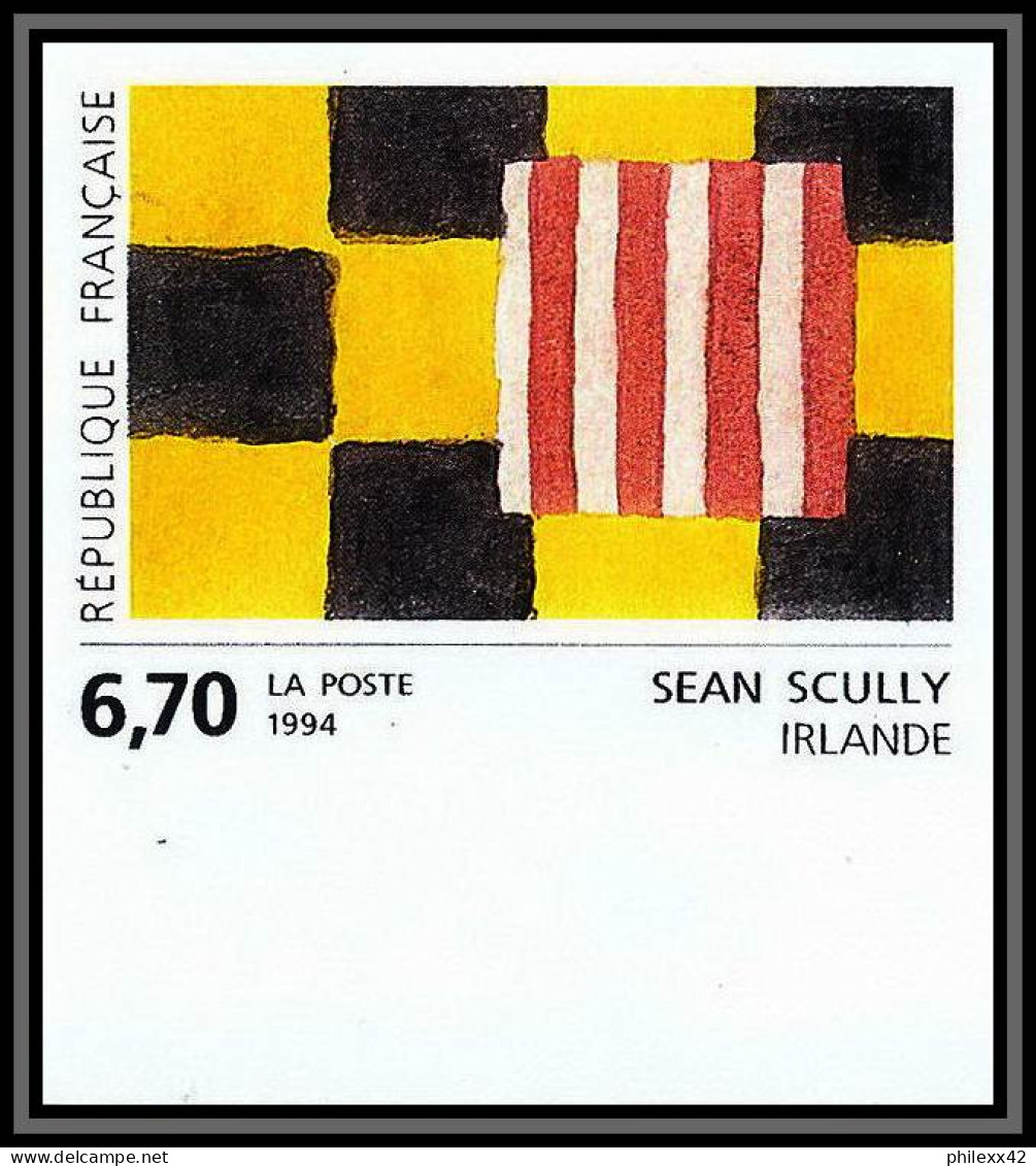 France N°2858 Sean Scully Usa Matisse Tableau (Painting) 1994 Non Dentelé ** MNH (Imperf) Cote 60 - 1991-2000