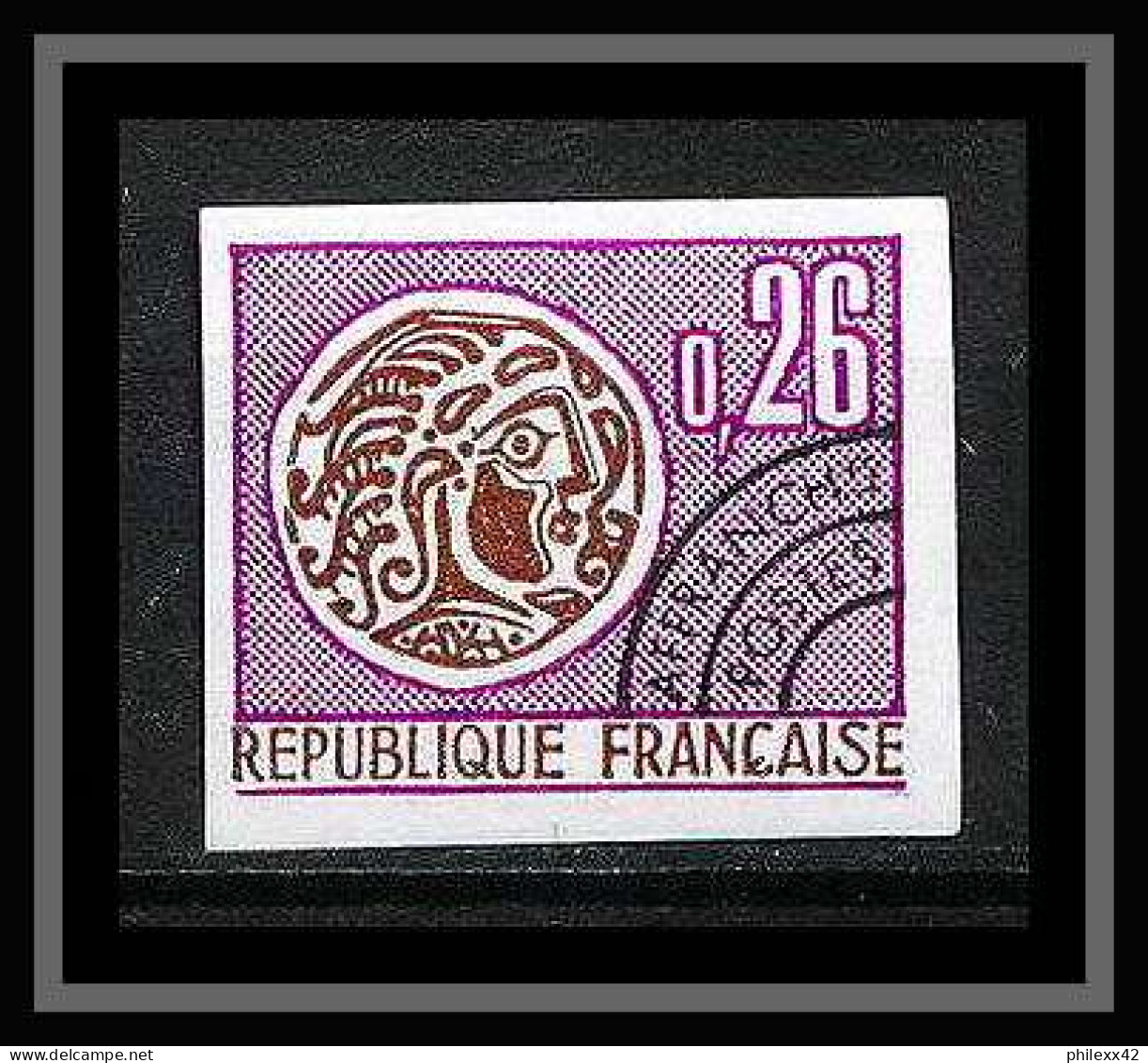 France Préoblitere PREO N°130 Monnaie Gauloise (coin) Non Dentelé ** MNH (Imperf) - 1971-1980