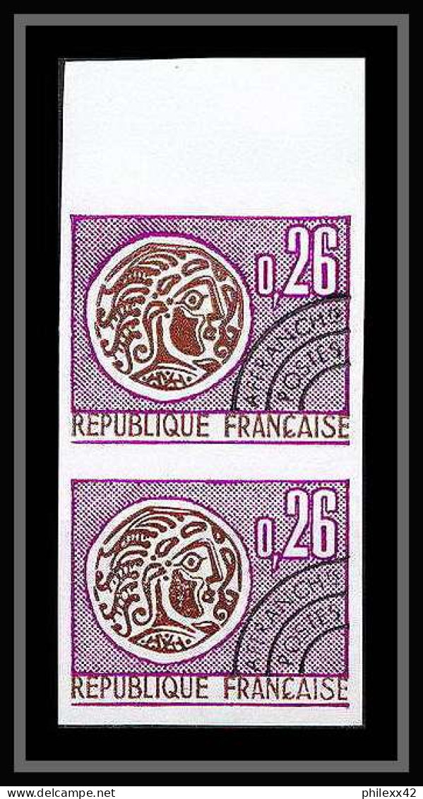 France Préoblitere PREO N°130 Paire Monnaie Gauloise (coin) Non Dentelé ** MNH (Imperf) - 1971-1980