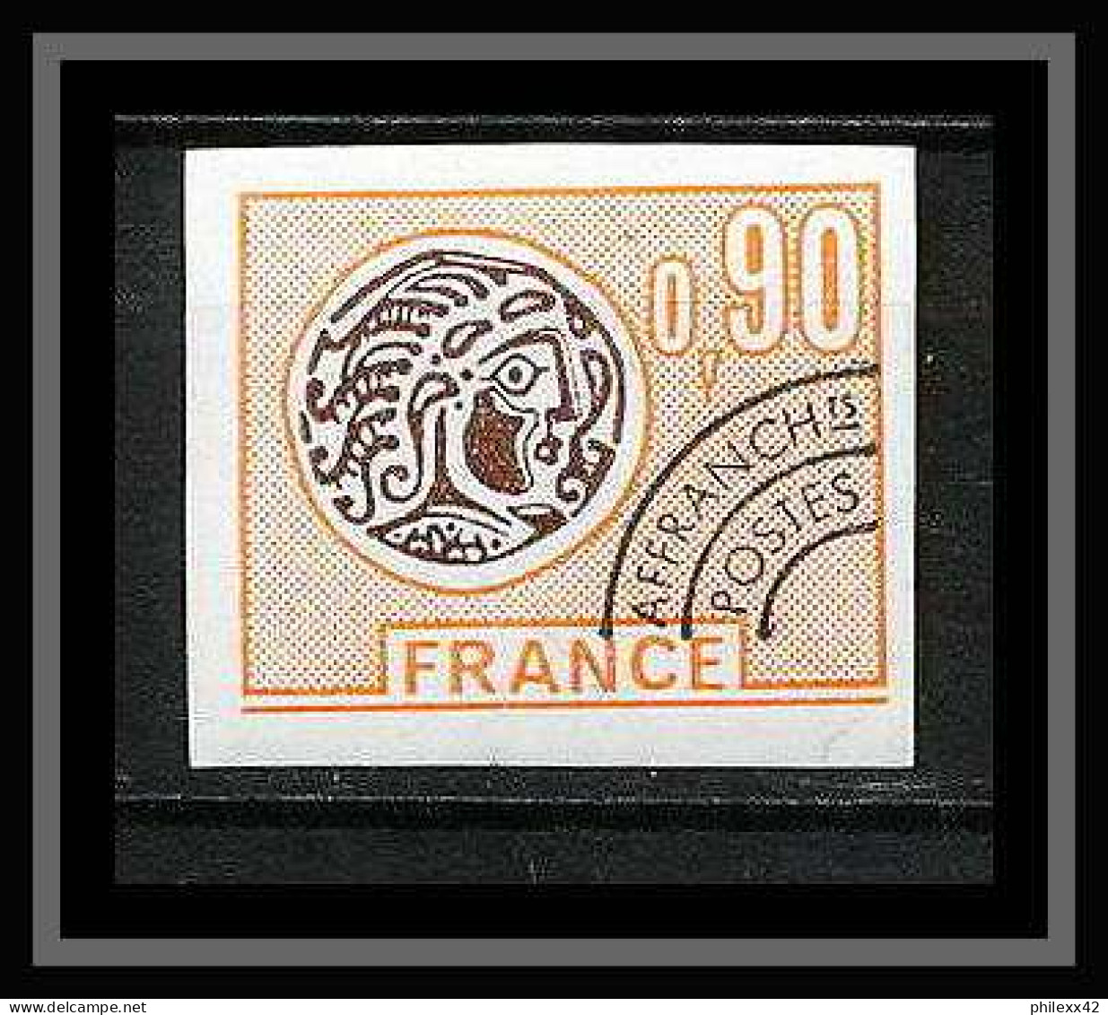 France Préoblitere PREO N°142 Monnaie Gauloise Non Dentelé ** MNH (Imperf) - 1971-1980