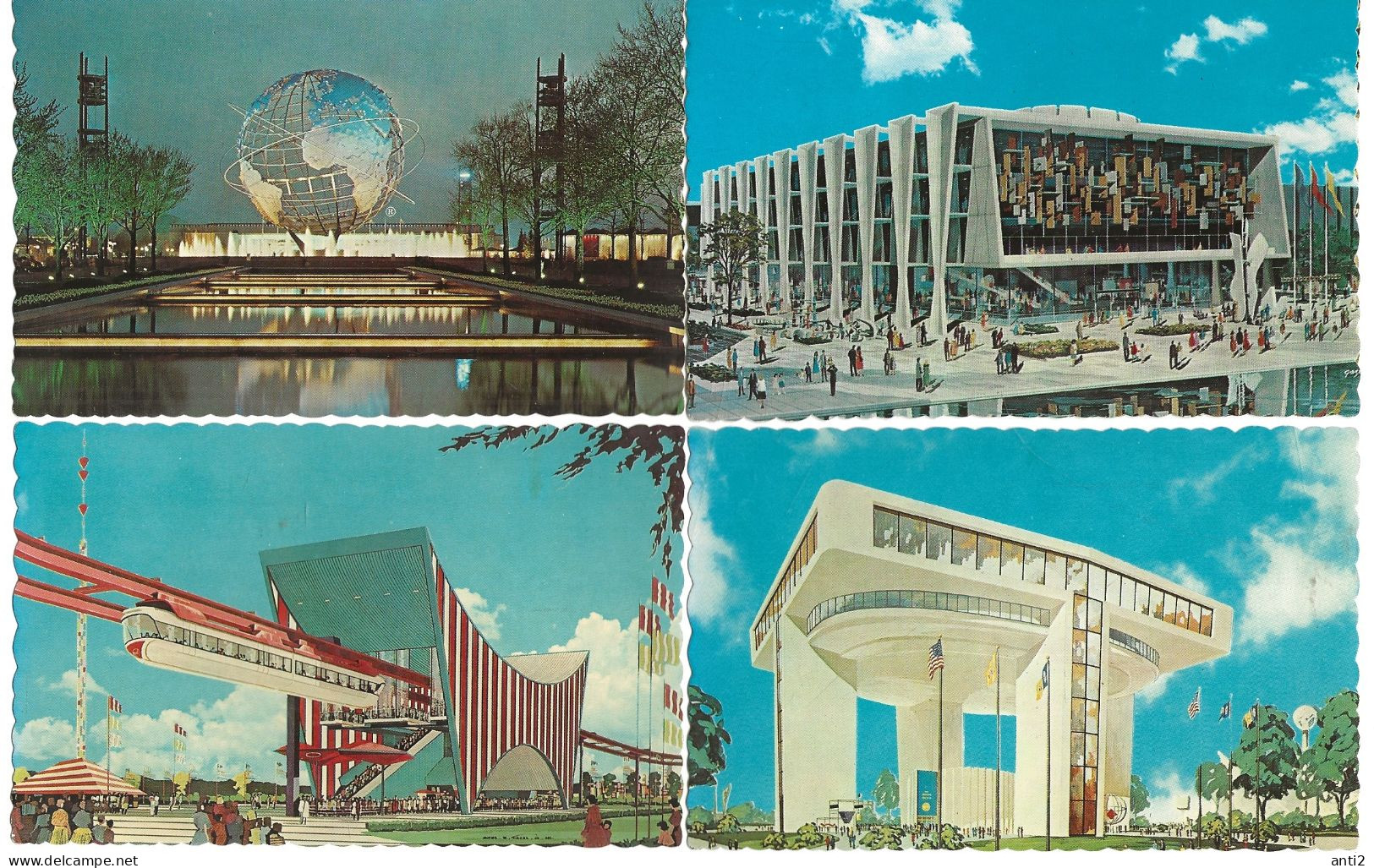 25 Pictoral Cards For New York World's Fair 1964-1965   - 25 Cards   Unused - Collections & Lots