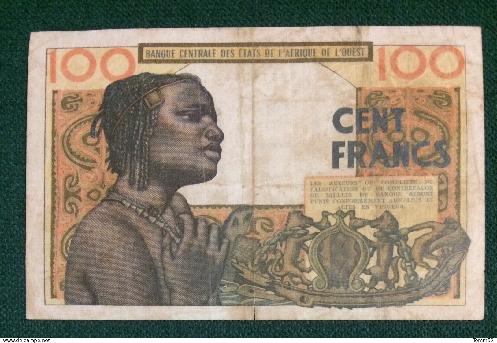 IVORY COAST 100 Francs - Elfenbeinküste (Côte D'Ivoire)